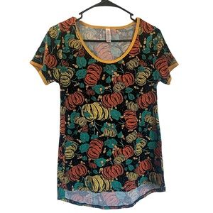 LuLaRoe classic tee Halloween pumpkins Size XXS